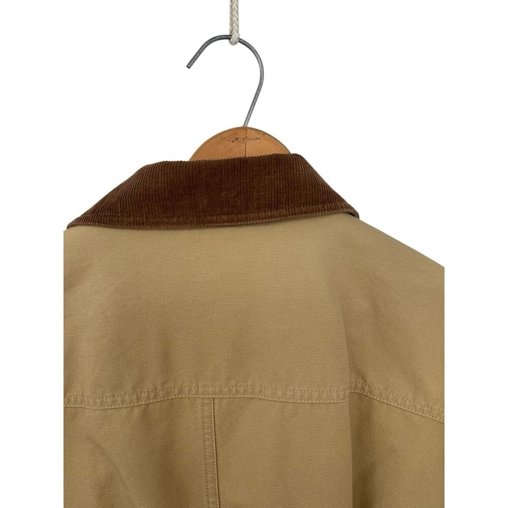 Vintage LL Bean Chore Barn Coat Corduroy Collar Flannel Lined Men’s Size Large - Picture 9 of 16